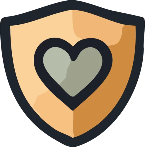 Heart in a Shield