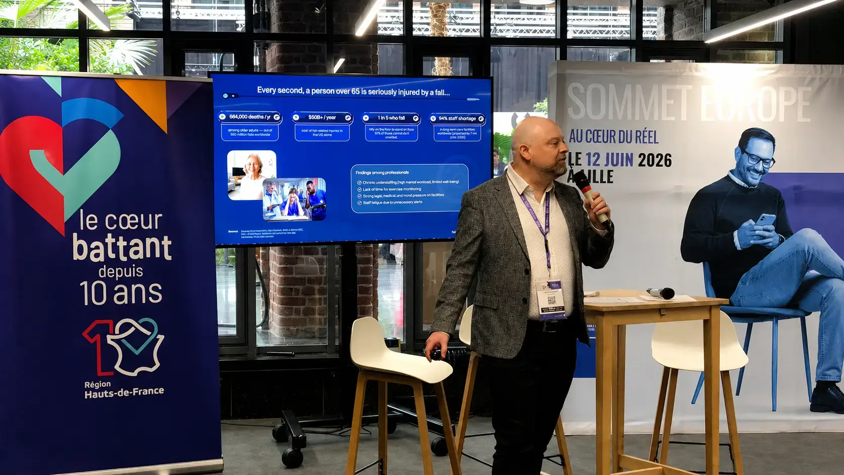 Pierre Marmignon presents NestSentinel AI with us Summit in Lille
