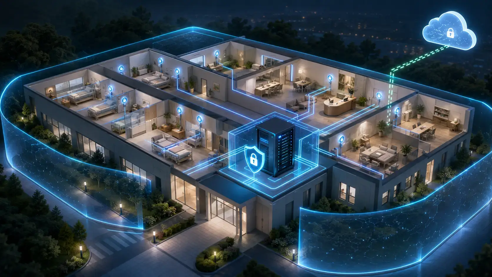 Sovereign data architecture for care facilities